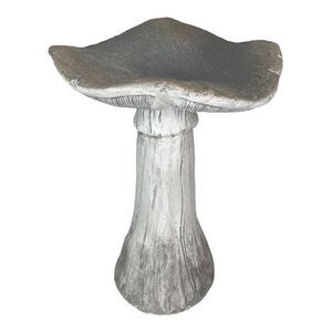Mushroom Statue 17" High, Outdoor Indoor Magnesium Oxide Garden Decor